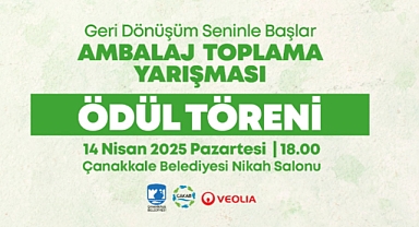 Geri Dönüşüm Seninle Başlar yarışmasının ödül töreni 14 Nisan’da