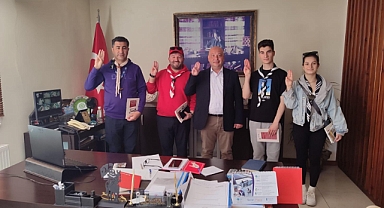 İzci liderlerinden Başkan Göztepe’ye ziyaret