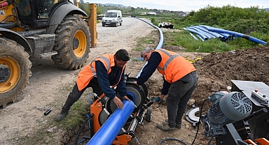 Kalafat yolu üzerindeki içme suyu hattı yenileniyor
