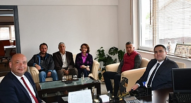 Kaymakam Kandemir'den Başkan Göztepe'ye iade-i ziyaret