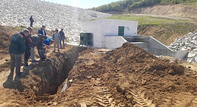 Lapseki Güreci Göleti’nde geçici kabul işlemleri tamamlandı