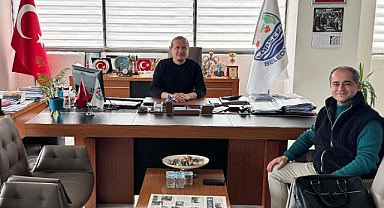 Muhtar Serhat Çalışkan'dan Başkan Atilla Öztürk'e ziyaret