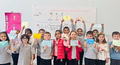 Öğrencilerden mektup dostluğu