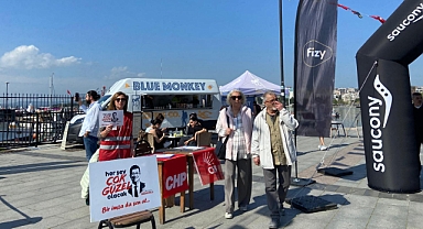 Saucony Troya Yarı Maratonu'nda CHP'den imza kampanyası