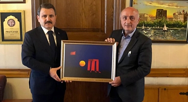 Tarihi Alan Başkanı İsmail Kaşdemir'den TDBB'ye ziyaret