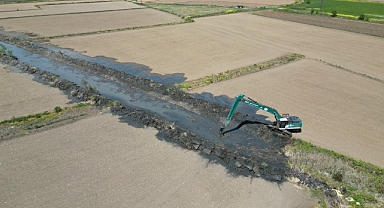 Biga’da dere ıslah çalışmaları sürüyor