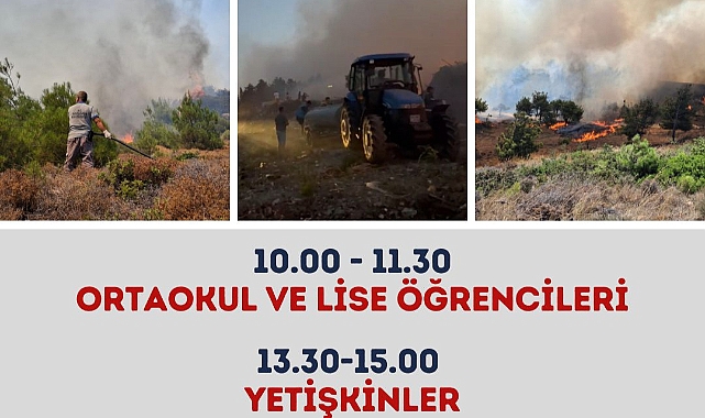 Bozcaada’da AFAD’dan afet farkındalık ve yangın eğitimi
