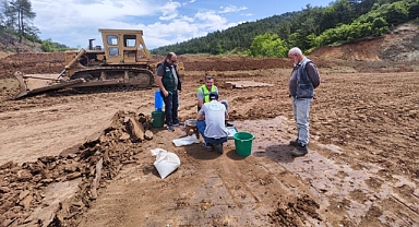 Çan Yaykın Göleti inşaatında detaylı teknik inceleme gerçekleştirildi