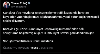 Çanakkale'de meydana gelen zincirleme trafik kazasında 2 Cumhuriyet Başsavcısı görevlendirildi