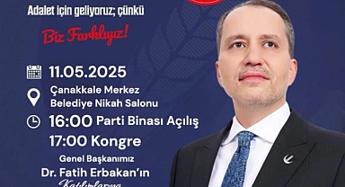 Fatih Erbakan Çanakkale'ye geliyor