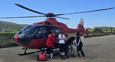 Gökçeada’da kalp krizi geçiren hasta Hava Ambulansla Çanakkale’ye sevk edildi