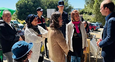 Kaymakam Salih Sak, Behramkale’de Bahar Kermesine katıldı ve ören yerinde incelemelerde bulundu