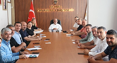 AK Parti Çanakkale Teşkilatı İl Yürütme ve Yönetim Kurulu toplantıları gerçekleştirildi