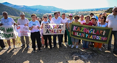 Atikhisar Barajı’ndan ses yükselttiler; "Siyasi iktidar adeta devlet eliyle tüm ülke coğrafyasını tepsi içinde maden şirketlerine hibe ediyor"