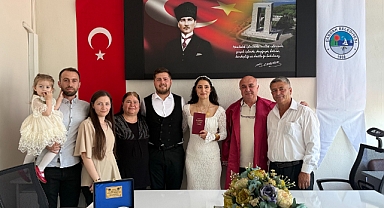 Başkan Semerci genç çiftin nikahını kıydı
