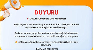 Bayramiç’te yaz boyunca ormanlara giriş yasaklandı