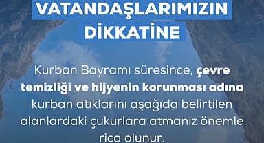 Biga Belediyesi’nden kurban atıkları için duyuru