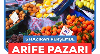 Biga'da Arife Pazarı kuruluyor