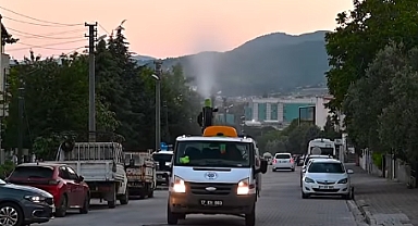 Biga'da sivrisineklerle mücadele
