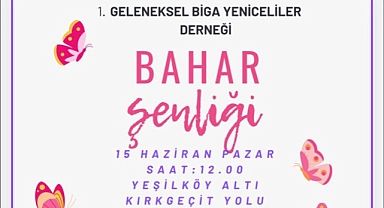Biga Yeniceliler Derneği’nden Bahar Şenliği