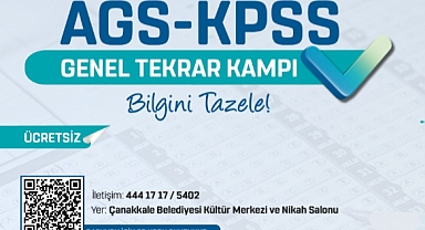 Çanakkale Belediyesi'nden KPSS ve AGS kampı