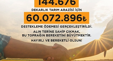 Çanakkale'de Üreticilere 60 Milyon TL'lik Destek Ödemesi
