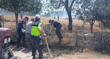 Çanakkale'de yangın yerleşim alanlarını tehdit ediyor