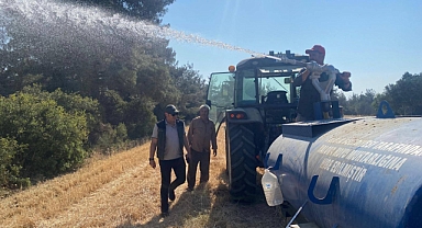 Çanakkale Orman Bölge Müdürlüğü Biçerdöverler yangına karşı denetimde
