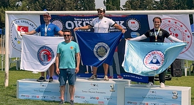 ÇOMÜ’lü sporcular Türkiye Ünilig Okçuluk Şampiyonası’nda göz doldurdu