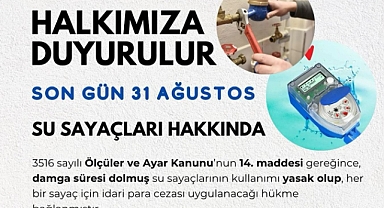 Damga süresi dolan su sayaçlarına ceza uygulanacak