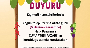 Gelibolu’da Arefe Günü Halk Pazarı Kurulacak