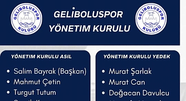 Geliboluspor’da değişim: Yeni Başkan Salim Bayrak