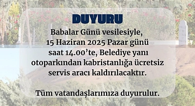 Gökçeada Belediyesi'nden anlamlı Babalar Günü duyurusu: Mezarlığa ücretsiz otobüs seferi!