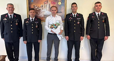 Jandarma Teşkilatının 186. Kuruluş Yıl Dönümünde Kaymakam Salih Sak’a Ziyaret