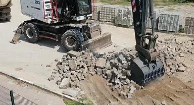 Karabiga’da yol seferberliği: Zeytinlik mahallesi’nde kilit parke çalışmaları hızla sürüyor