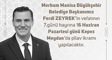 Kepez Belediyesi'nden Ferdi Zeyrek için hayır