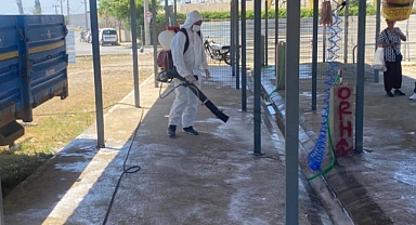 Kurban kesim alanı temizlendi