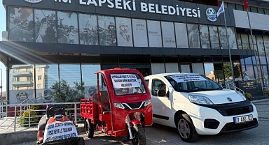 Lapseki Belediyesi araç envanterine yeni bağışlar eklendi