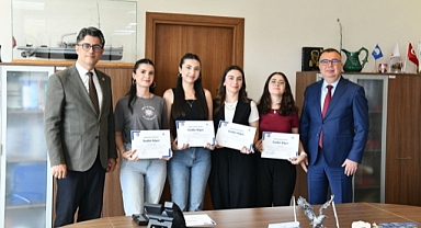Peyzaj Mimarlığı Öğrencilerine Proje Katkılarından Dolayı Teşekkür Belgeleri Verildi