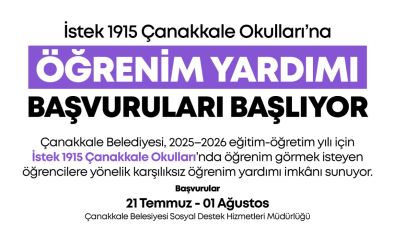 Öğrenim yardımı başvuruları başlıyor