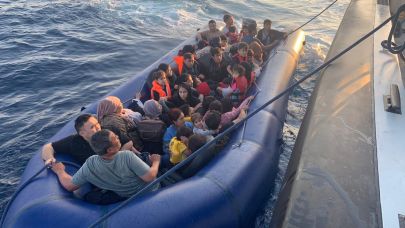 Çanakkale Ayvacık açıklarında 38 kaçak göçmen yakalandı