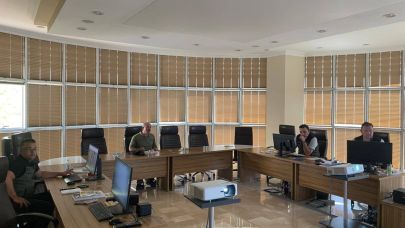 Vali Ömer Toraman Yangın Yönetim Merkezi'nde