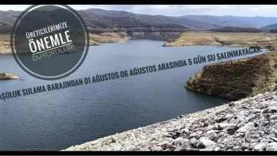 Biga’da Şok Su Kararı: Çiftçiler 5 Gün Boyunca Susuz Kalacak