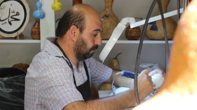Çorumlu Usta Yumurtadan Sanat Eseri Yaratıyor