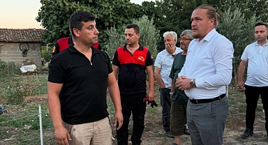 Başkan Öztürk yangın bölgesinde