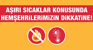 Çanakkale Belediyesi'nden sıcak hava uyarısı