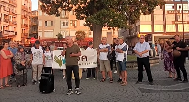 Çanakkale’de zeytinlik alanlarda madencilik yasasına protesto