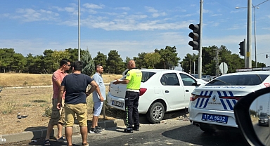 Çanakkale Fen Lisesi Kavşağında kaza