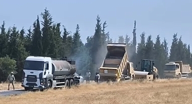 Çanakkale İl Özel İdaresi, Biga Bozlar Yolu'nda Asfalt Sathi Kaplama Çalışmalarını Sürdürüyor