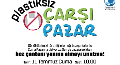 Cuma Pazarı’nda plastiksiz alışveriş